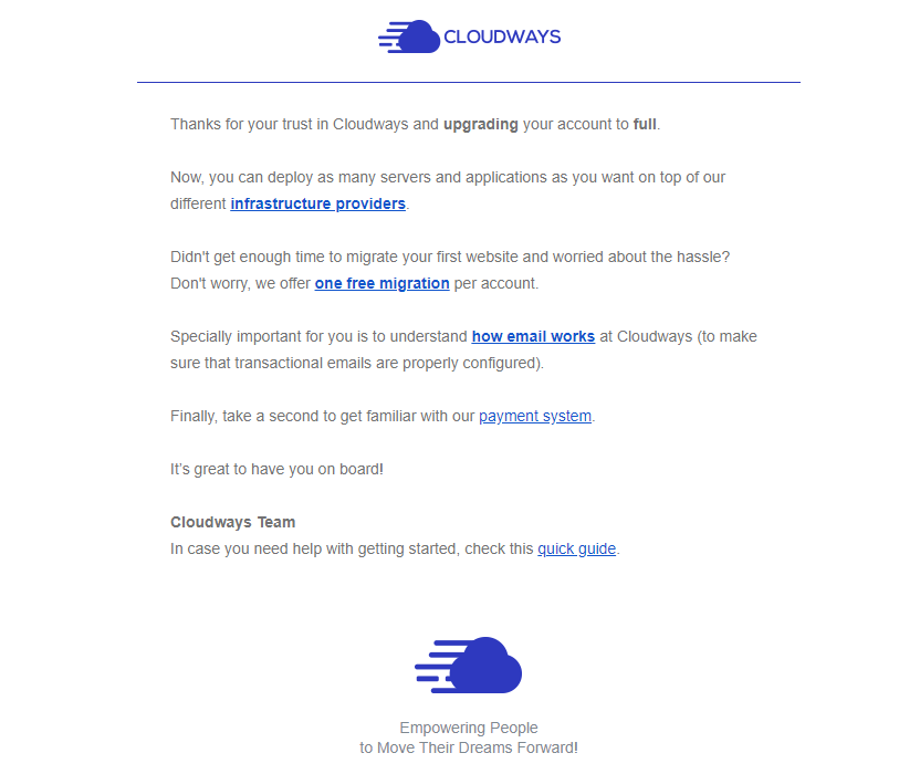 CloudWays email