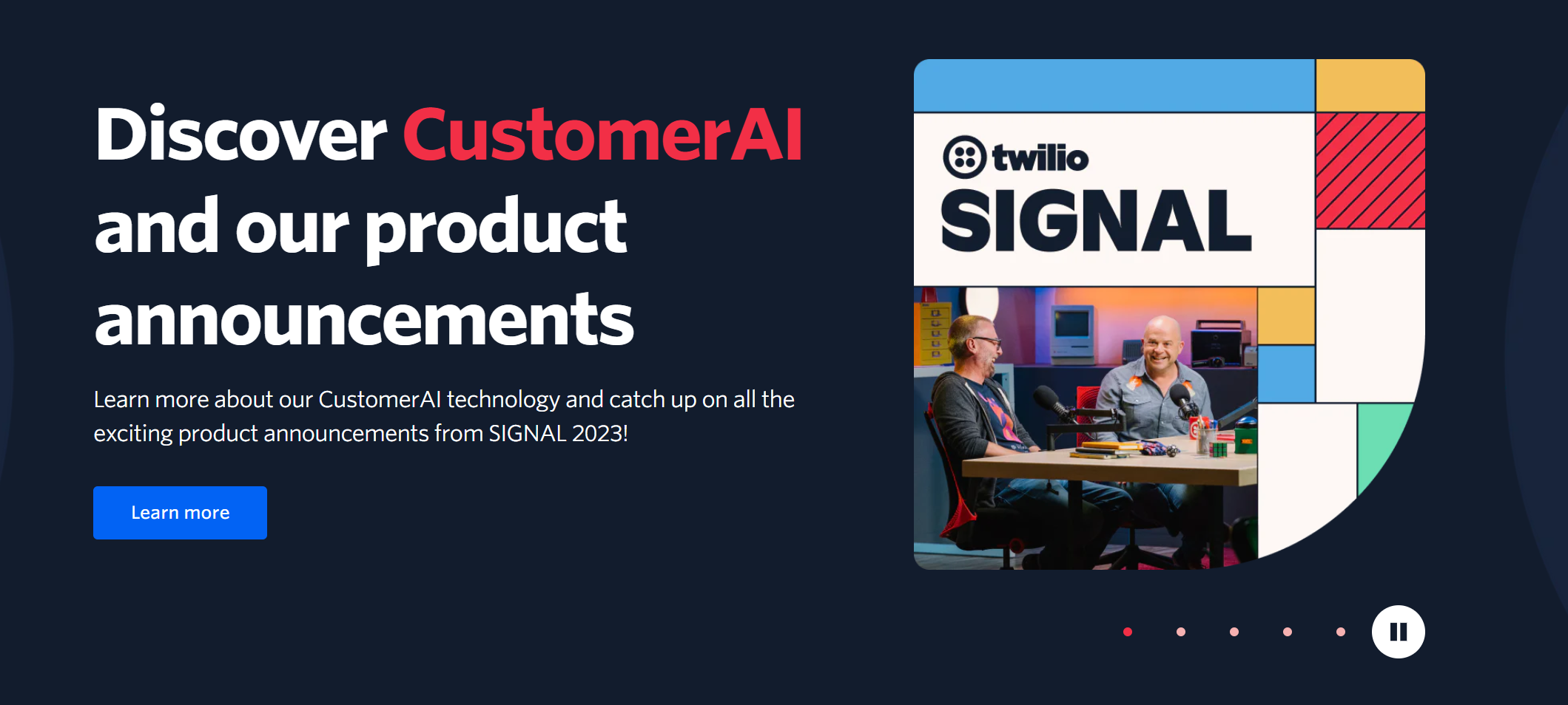 twilio homepage