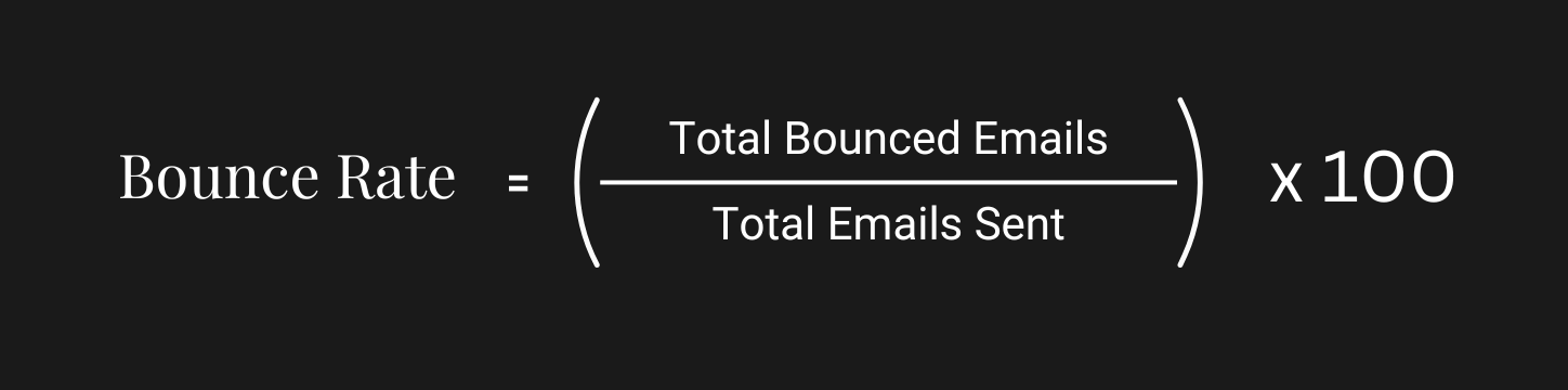 email bouce rate calculation