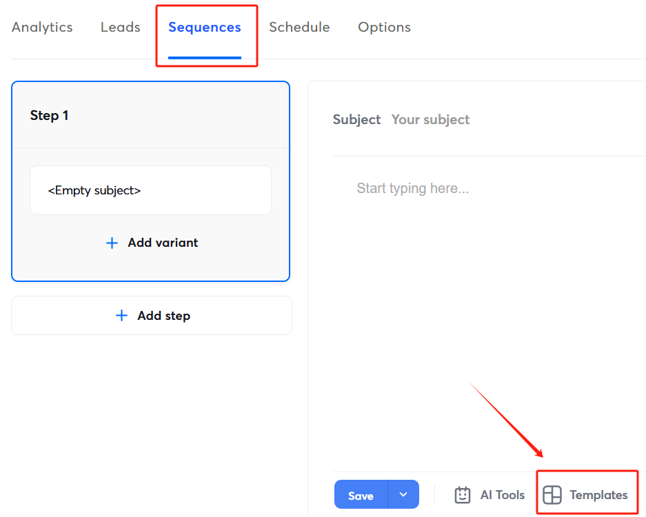 sequence templates