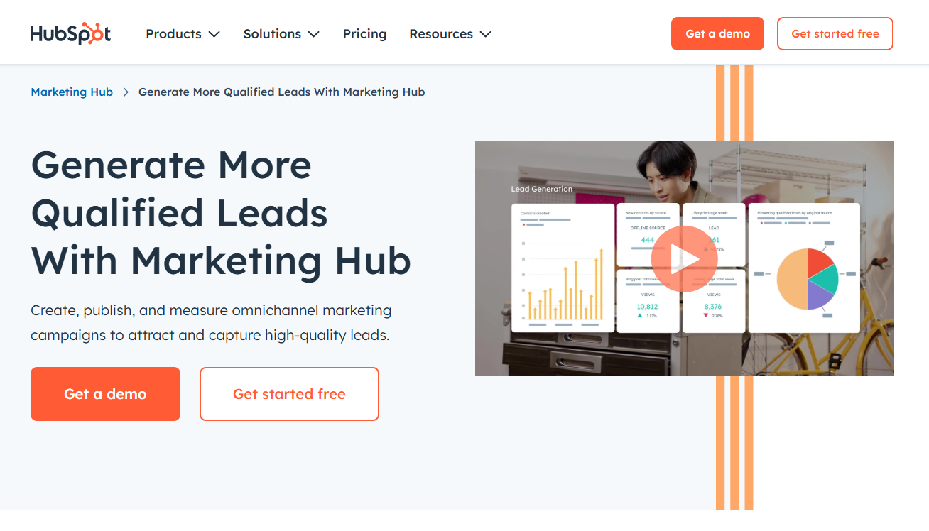 hubspot lead generation software