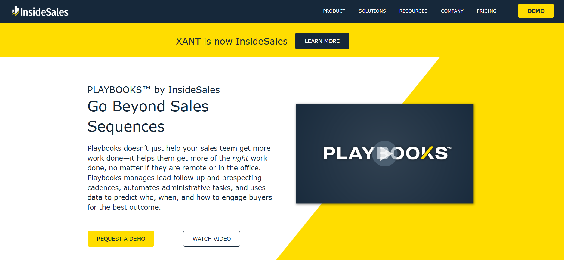 playbooks insidesales sales acceleration software