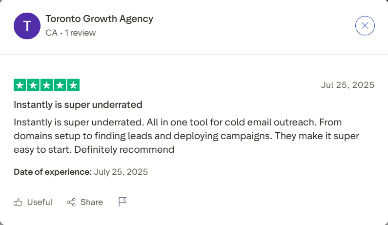 instantly trustpilot review