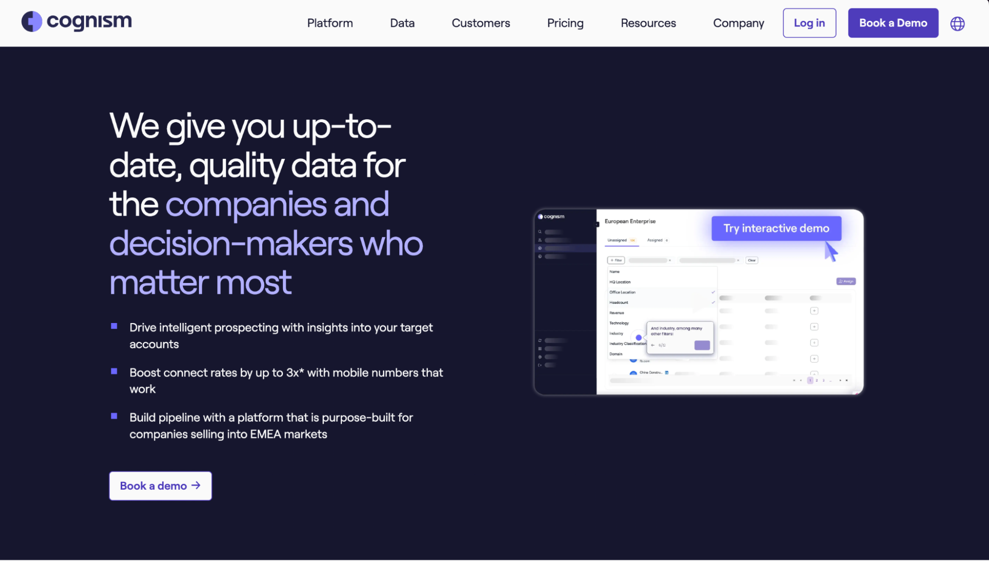 buying email lists via cognism