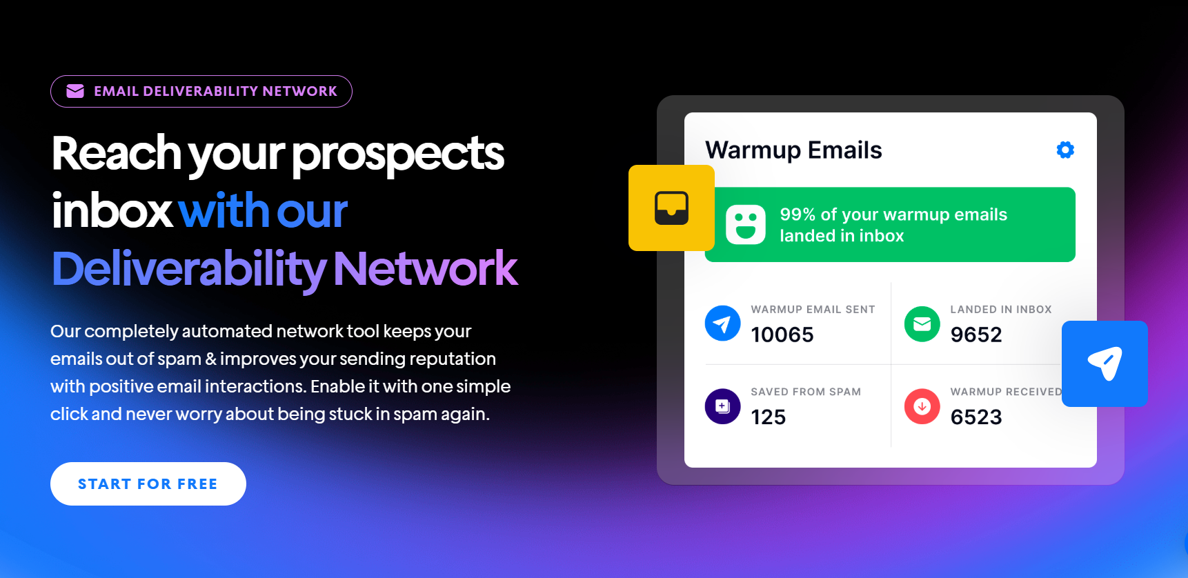 instantly cold email outreach deliverability network