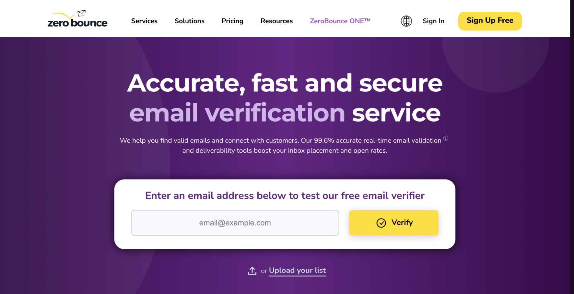 zerobounce email delivery tool
