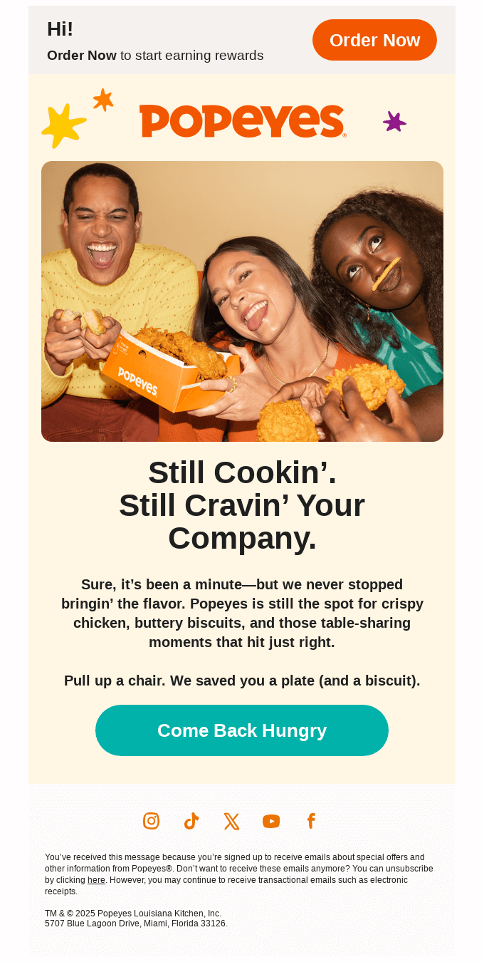 popeye reengagement email