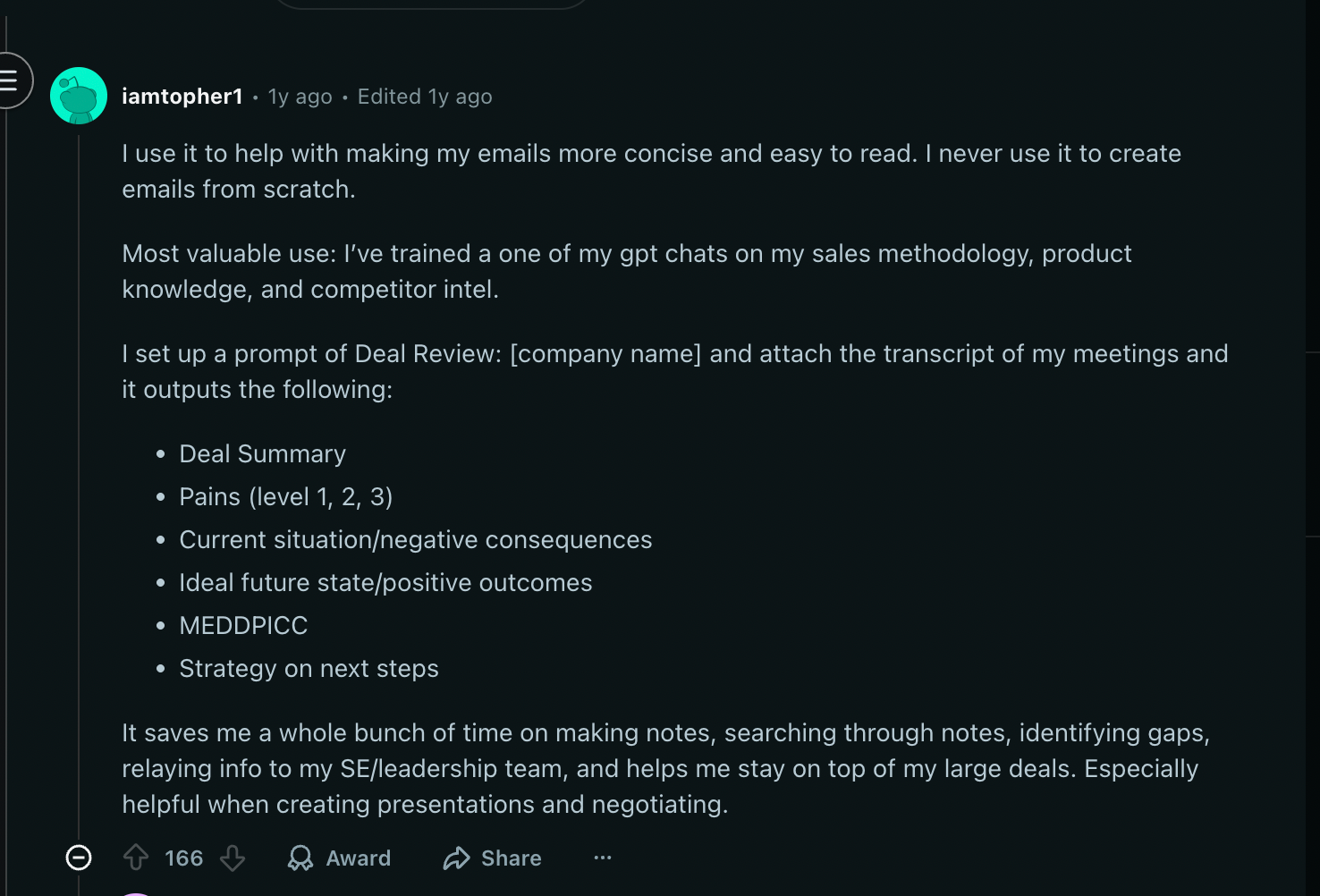 reddit sdr chatgpt workflow