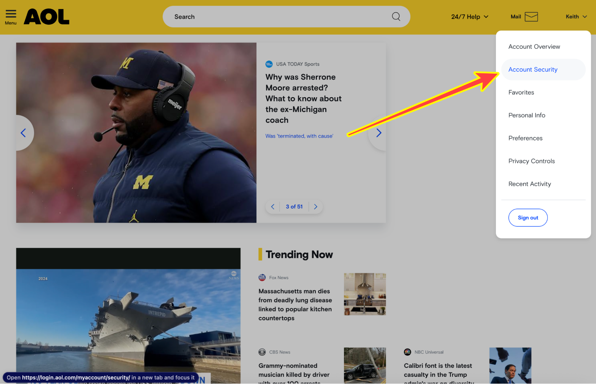 aol smtp account security