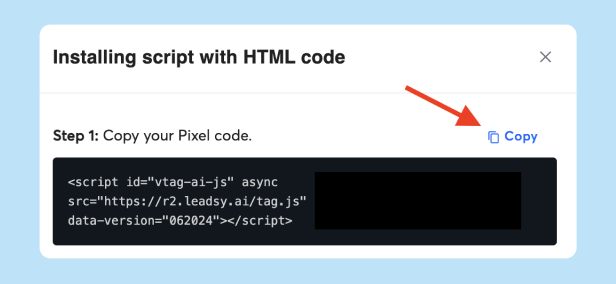 instantly website visitor pixel