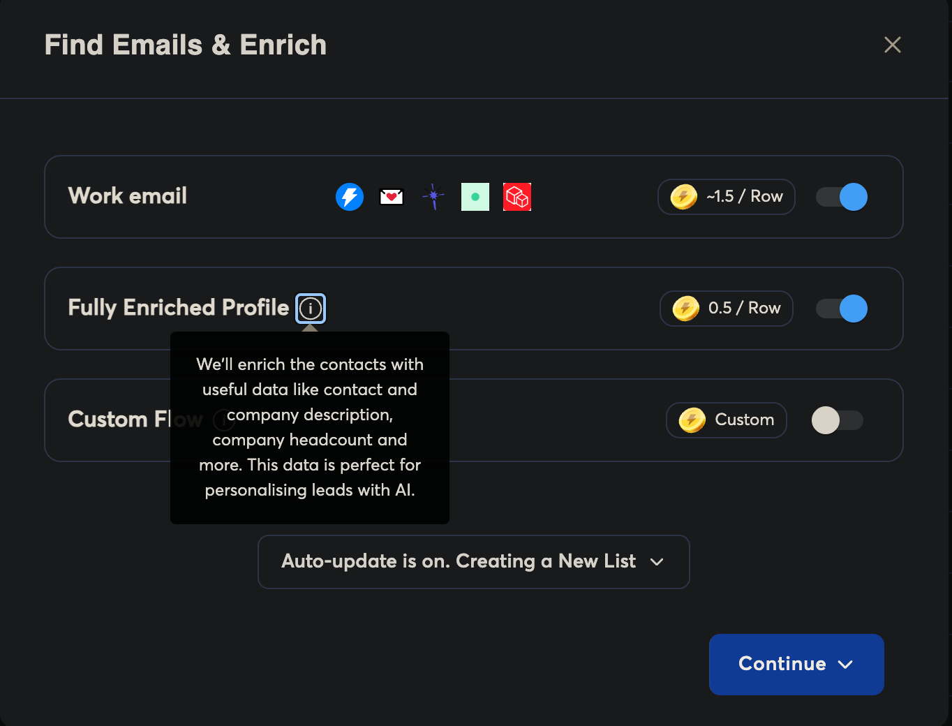 instantly email finder and enrichment
