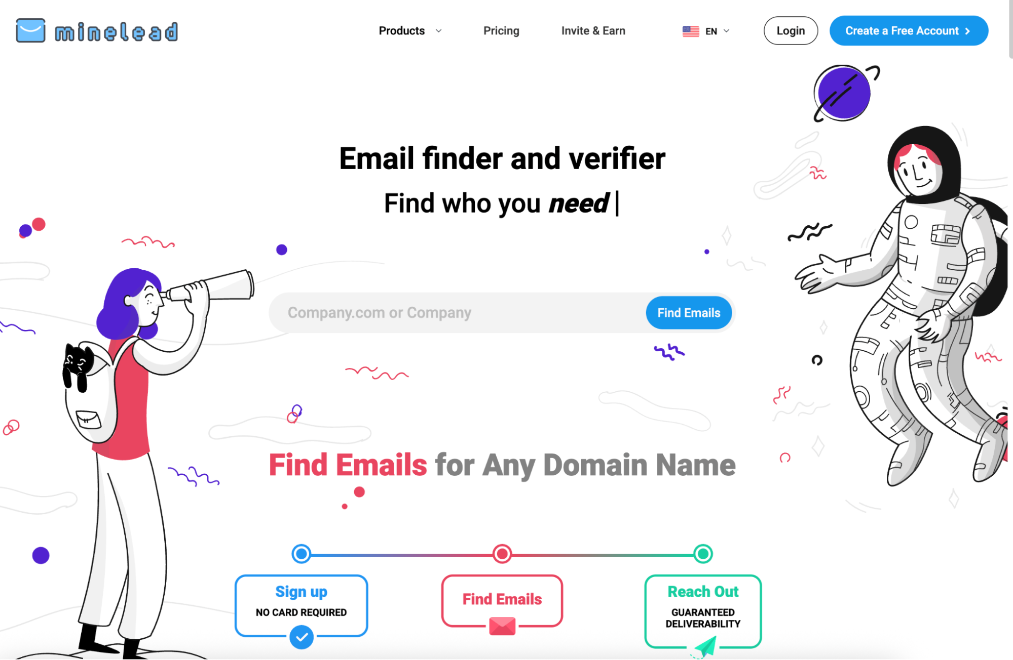 minelead business email finder tool
