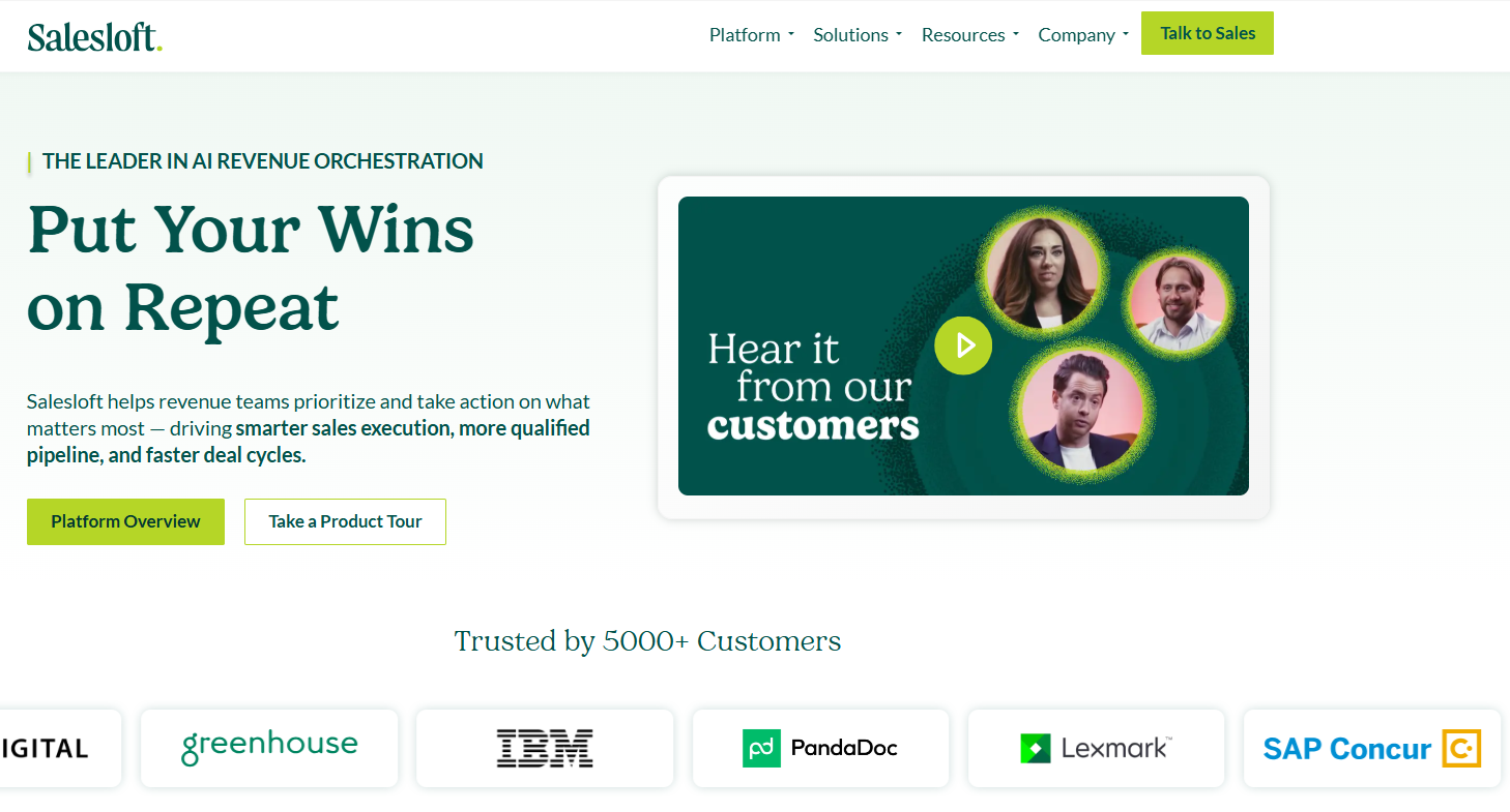salesloft outbound sales software