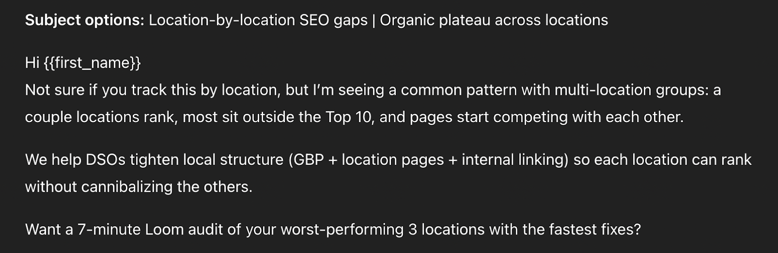 chatgpt email template