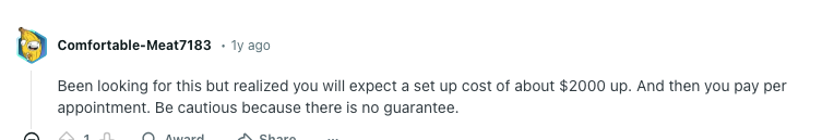 reddit comment pay per lead