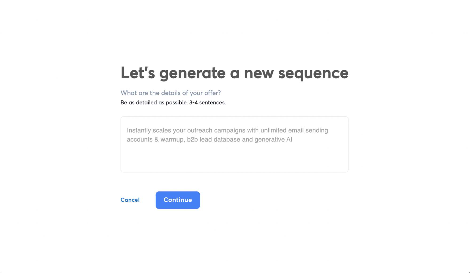 instantly ai sequence writer
