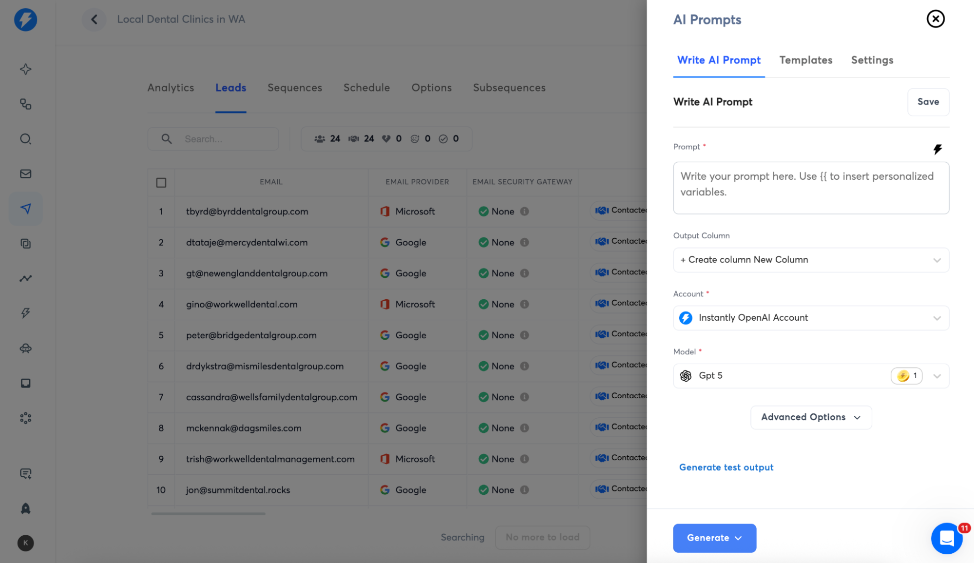 instantly chatgpt integration